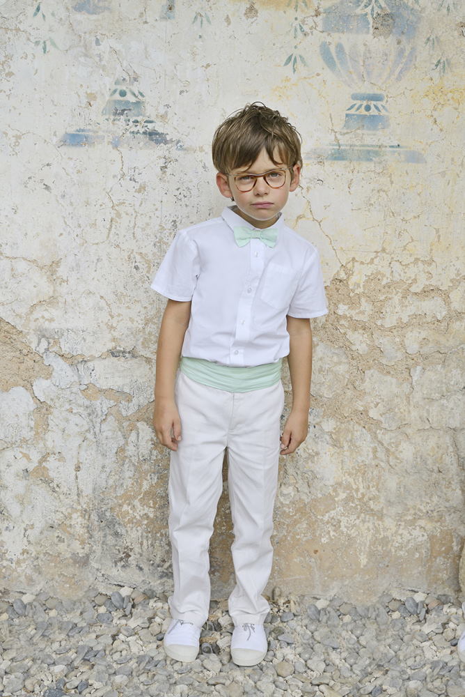Ensemble Garcon Pantalon Gabin Ivoire Et Accessoires Vert D’eau4