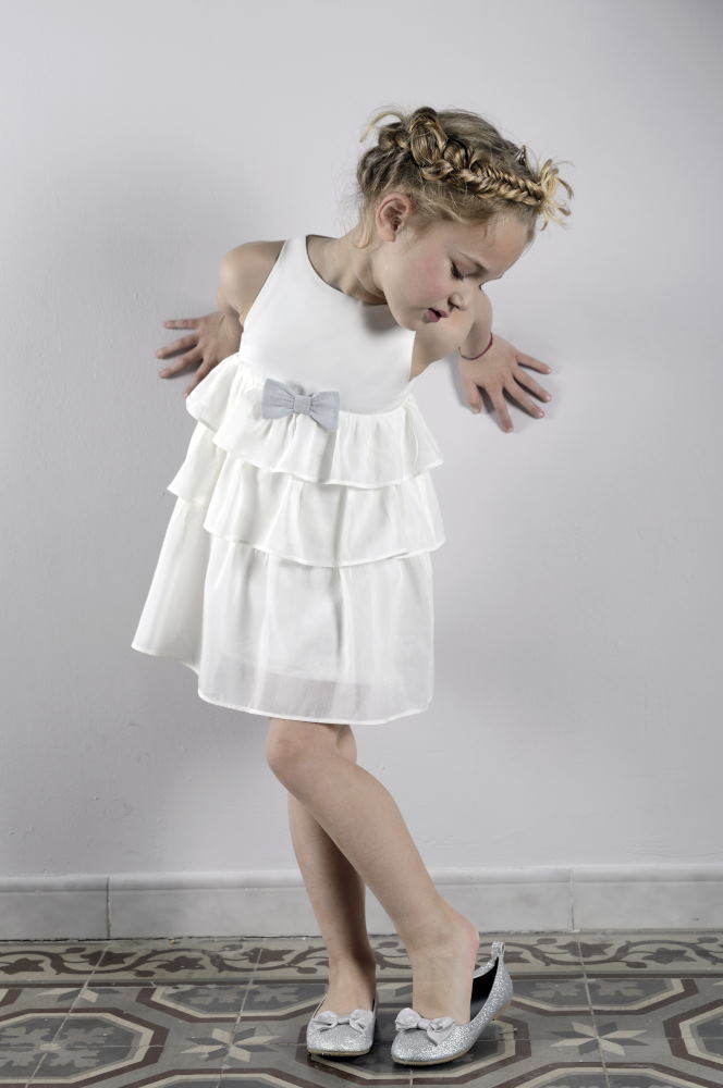Robe Lili Version Ivoire En Satin De Coton Et Soie